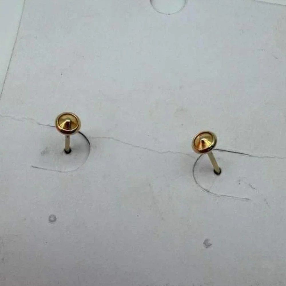 Gold Plated Pineapple Stud Earrings – Small Minimalist Fashion‎ Jewelry